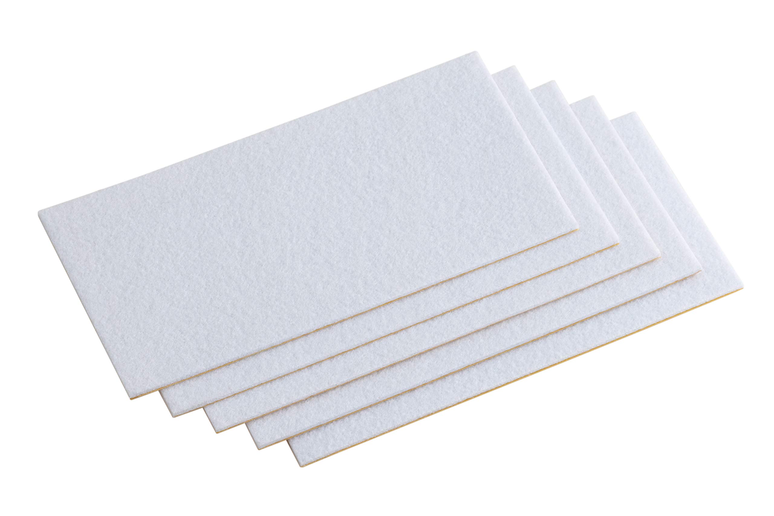 Meister Felt Glider self-adhesive, 100 x 200 mm, white, 5 pieces, 645436