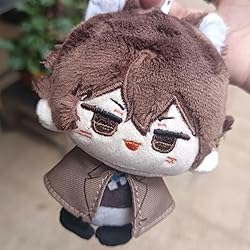 CALEMBOU Anime Plush Keychain, 4" Cute Chibi Dazai