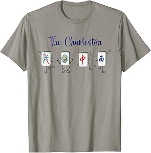 Retro The Charleston Mahjong Funny Mahjong Dance Lover T-Shirt