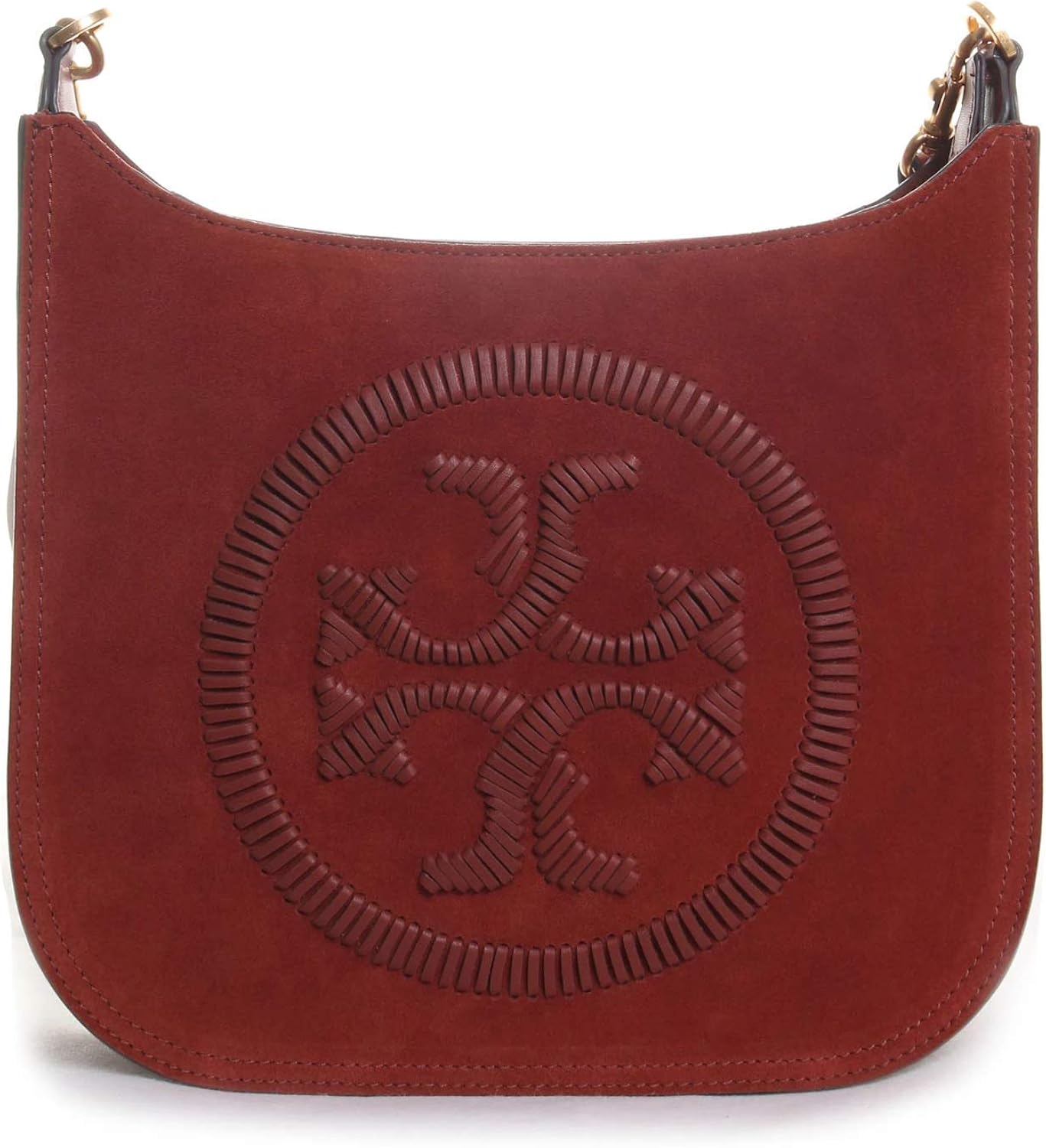 Tory Burch Ella Whipstitch Flat Crossbody Kola One Size Handbags