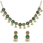 HIKIMA Boho Flower Ball Jhumka Jewellry Set Indian Jewelry Sets