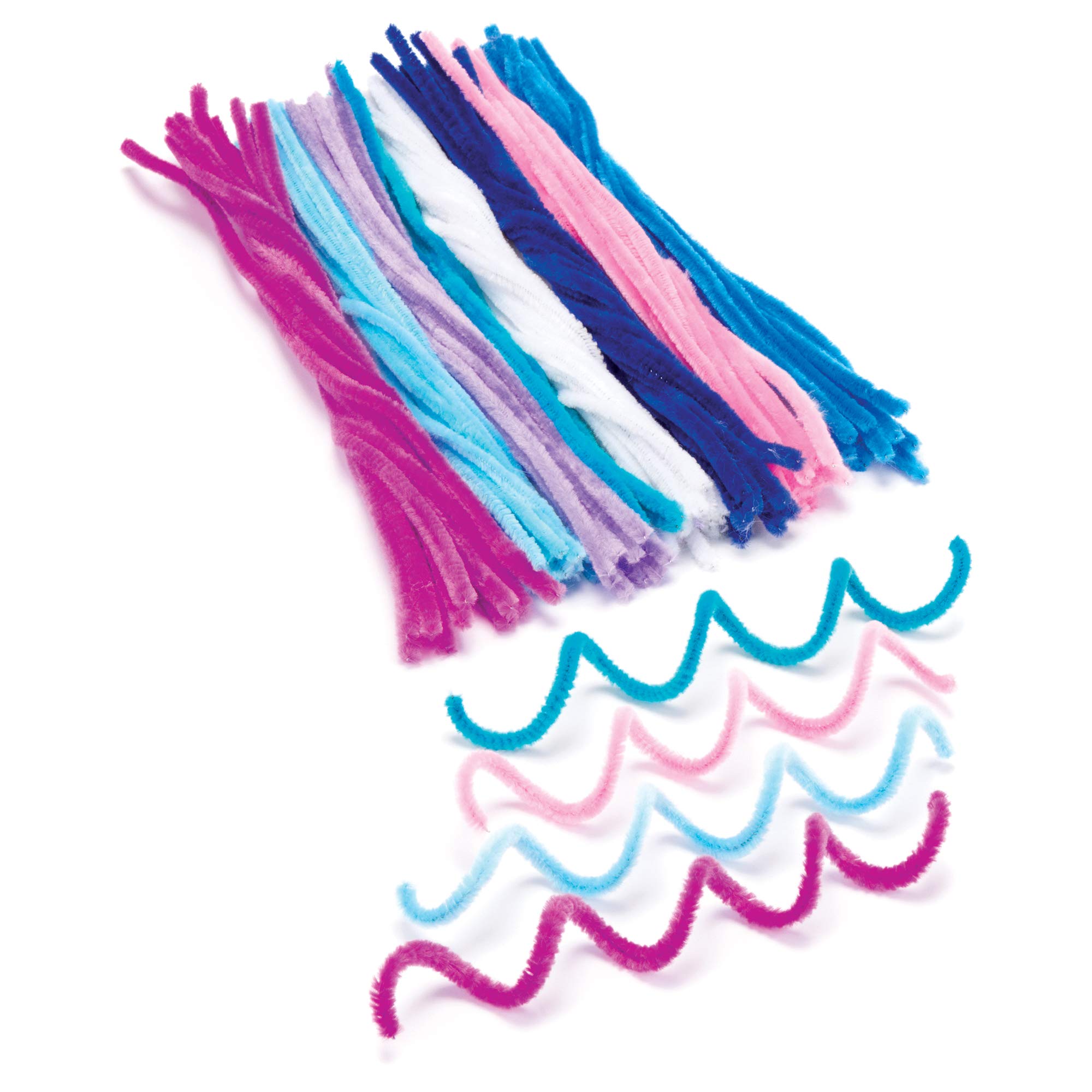Baker Ross AV615 Winter Pipe Cleaners - Pack of 120, Value Pack Creative Arts and Crafts Supplies, Assorted — image 1