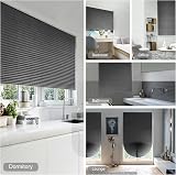 Maritown Temporary Blackout Blinds No Drill Stick-On Curtains 60x150 180 cm view 4