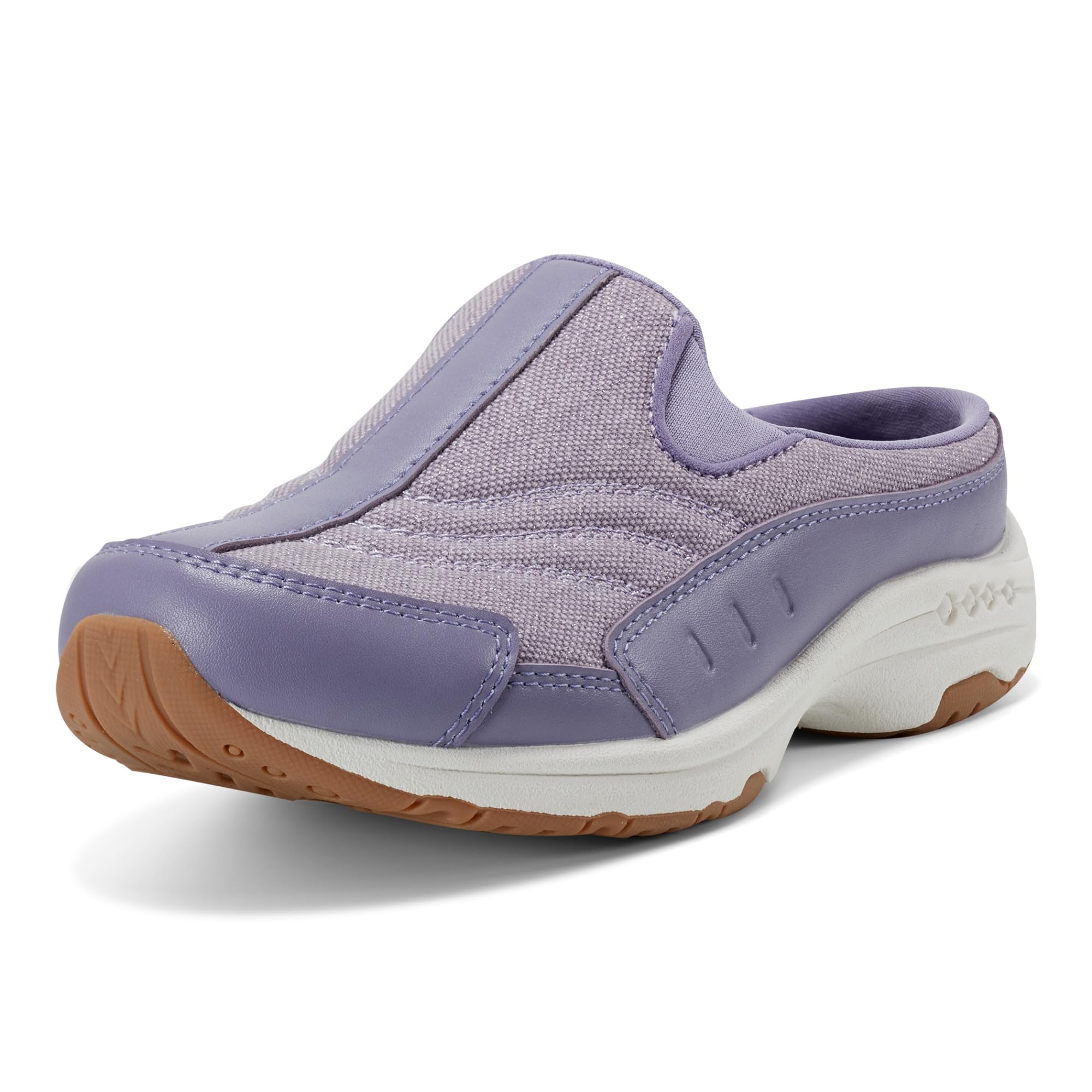 Easy Spirit Traveltime Women's Slip On, 7 2A(N) US, Purple-Glitter-Canvas Image