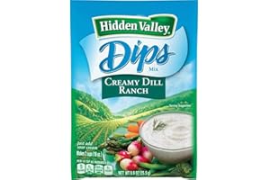 Hidden Valley Ranch Dip and Salad Dressing Mix .9 - 1.1oz Packs (Pack of 12) (Creamy Dill)
