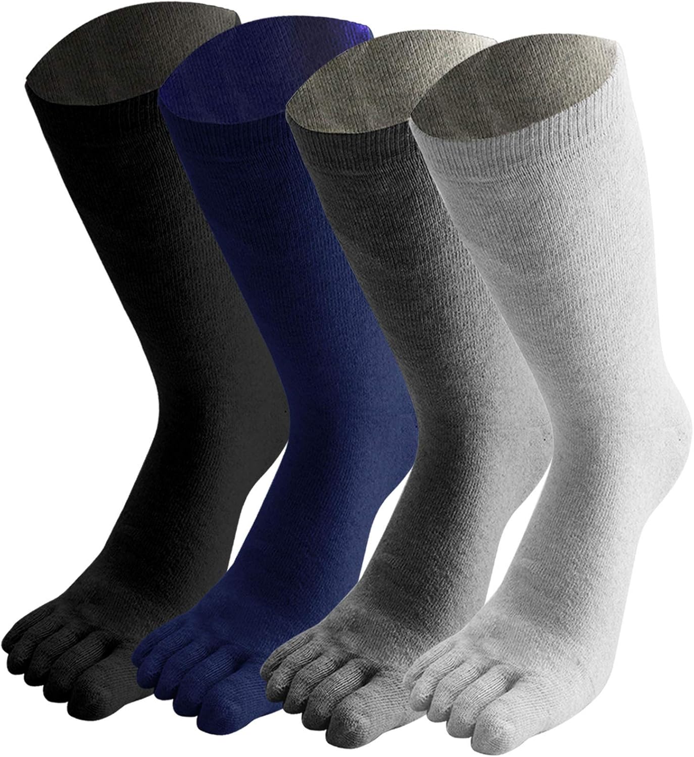Amazon.co.jp 五本指ソックスメンズ ロング丈30cm 厚手 5本指ソックス ビジネス スポーツ 登山 作業用 丈夫な5本指靴下