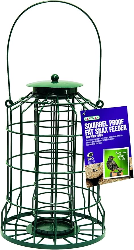 Gardman Squirrel Proof Fat Snax Bird Feeder Amazon Co Uk Garden