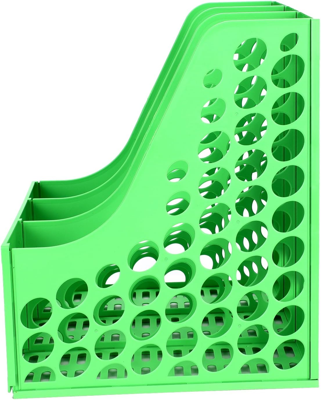 rack dividers plastic on Desk File Organiser File Rack Holder Magazine Plastic Folder Triplicate Desktop Frames File Dividers Document Cabinet