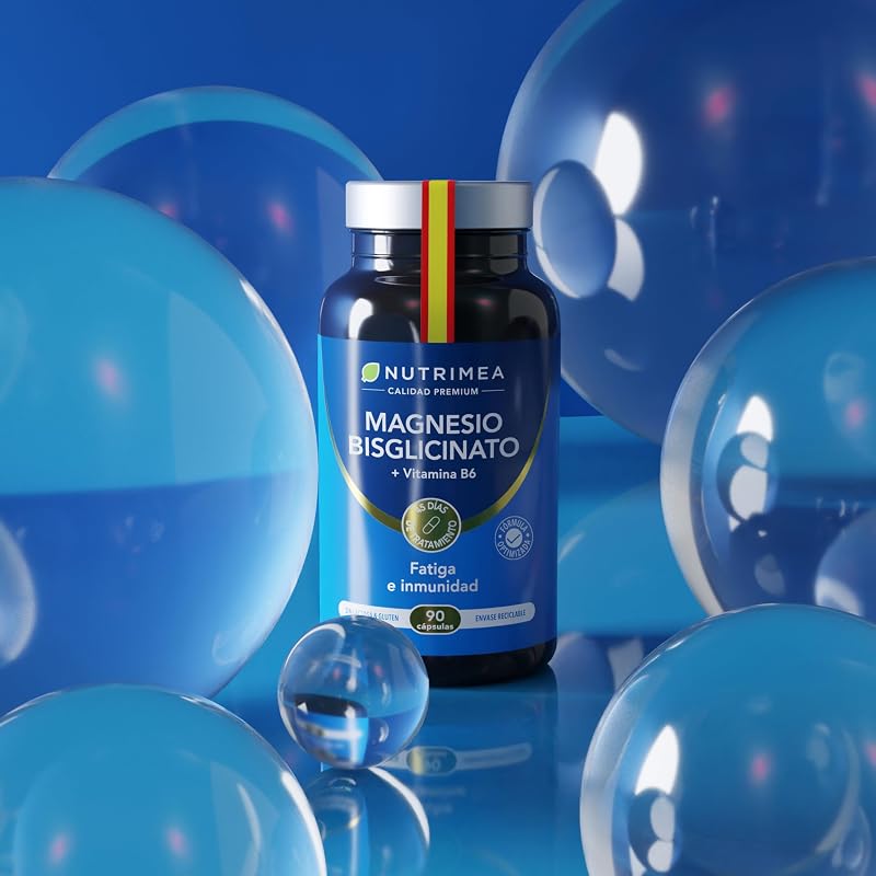 Magnesio Bisglicinato | Con Vitamina B6 | 90 Cápsulas Veganas