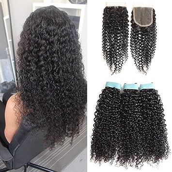 Amazon Com Lace Rosa Hair 9a Grade Brazilian Curly Hair 3