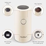 VonShef Electric Coffee Grinder 60g 150W Cream Stainless Steel Blades view 5