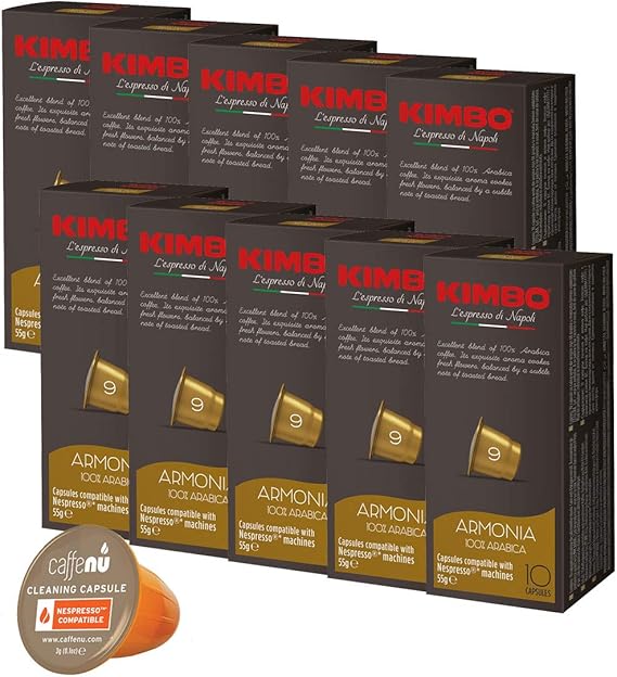 Amazon ネスプレッソ カプセル 互換 キンボ Kimbo コーヒー アルモニア 1箱 10 カプセル 10箱 合計 100 カプセル キンボコーヒー コーヒー 通販