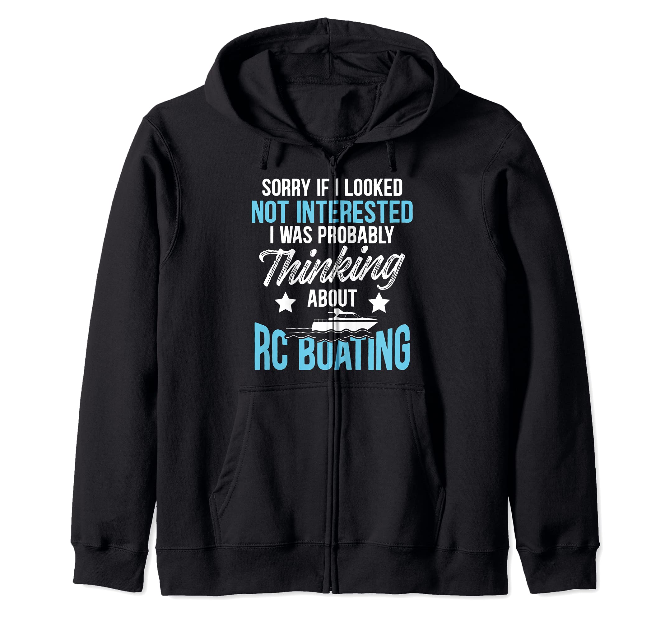 RC Boats Remote Control Boating Racing Collector Hobby Funny Zip Hoodie