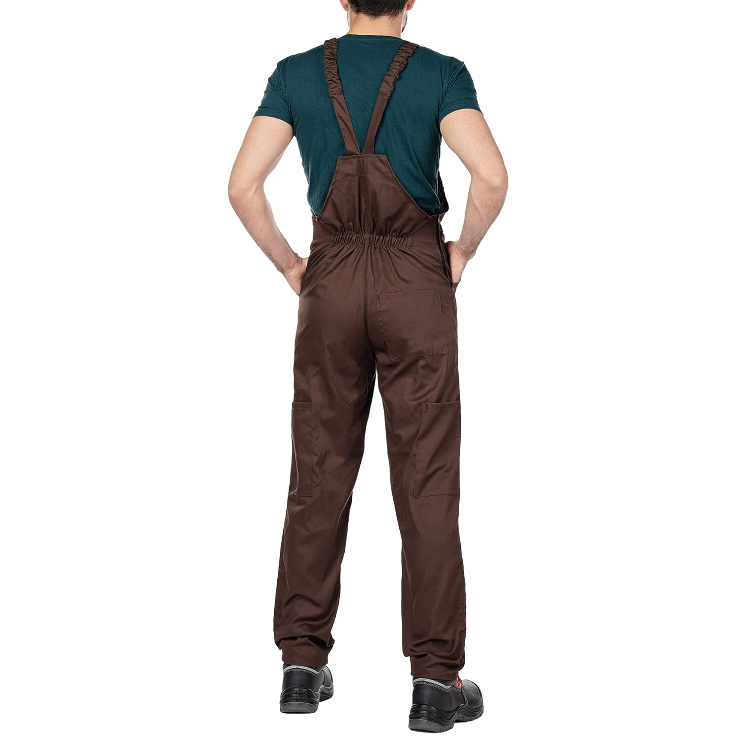 black bib and brace overalls