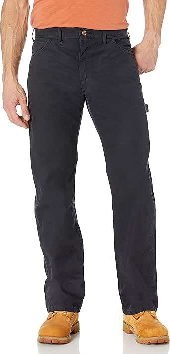 Dickies Men's Relaxed Fit Sanded Duck Carpenter Jeans - Rinsed Black, 34 x 32 in