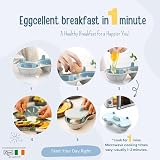 Clove Microwave Egg Poachers 2 Pack BPA Free Dishwasher Safe Egg Cooker with Lid view 2