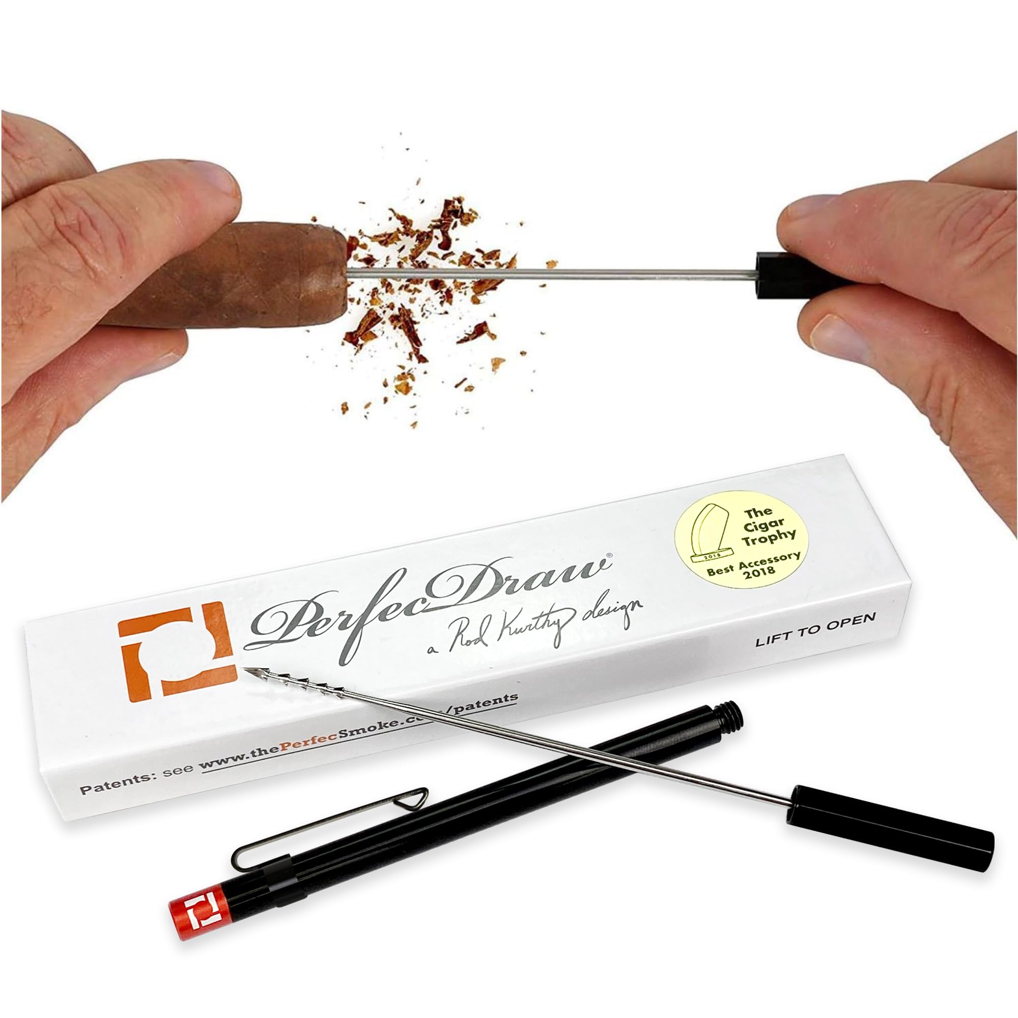 PerfecDraw Precision Cigar Draw Enhancer Tool & Nubber