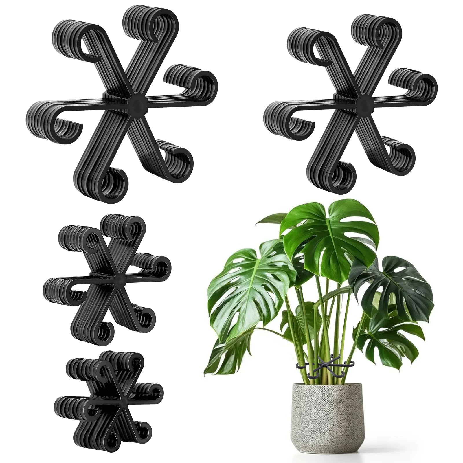 Photo 1 of GLCSC 32pcs Plant Stem Support, Plant Support for Indoor Plants, Climbing Houseplant Stem Holders, Reusable Plant Stabilizer, Plant Accessories Indoor