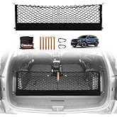 Muslogy Cargo Net for 2021-2024 2025 2026 Kia Sorento | Custom Fit, Trunk Storage Organizer Net for SUV Sedan Van Divider, with Heavy Duty Carabiners, Night Visible Grab Handle