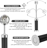 Hongtellor BBQ Grill Light 2 Pack Magnetic 360° Adjustable LED Outdoor Camping view 4