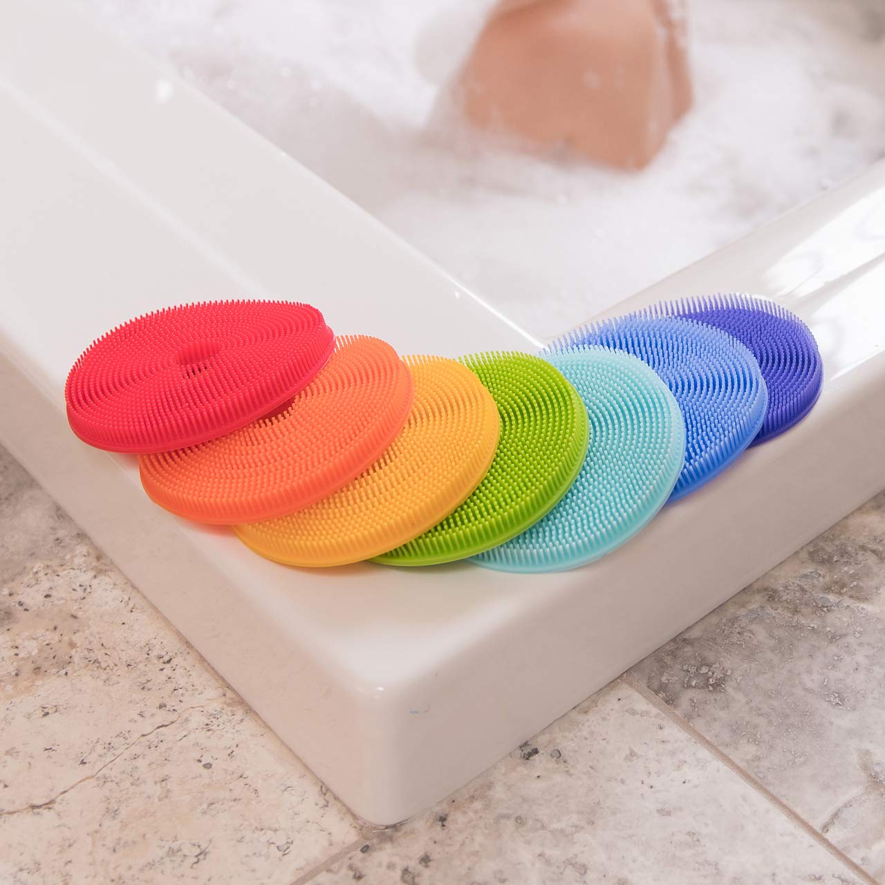 rainbow bath toy