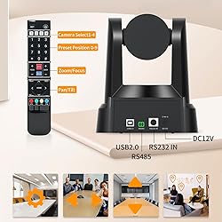 HCSTVCON USB PTZ Camera 20X Optical Zoom,1080P
