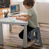 Rainberg 18 Inch Folding Step Stool Heavy Duty 350 lbs Carry Handle Black view 3