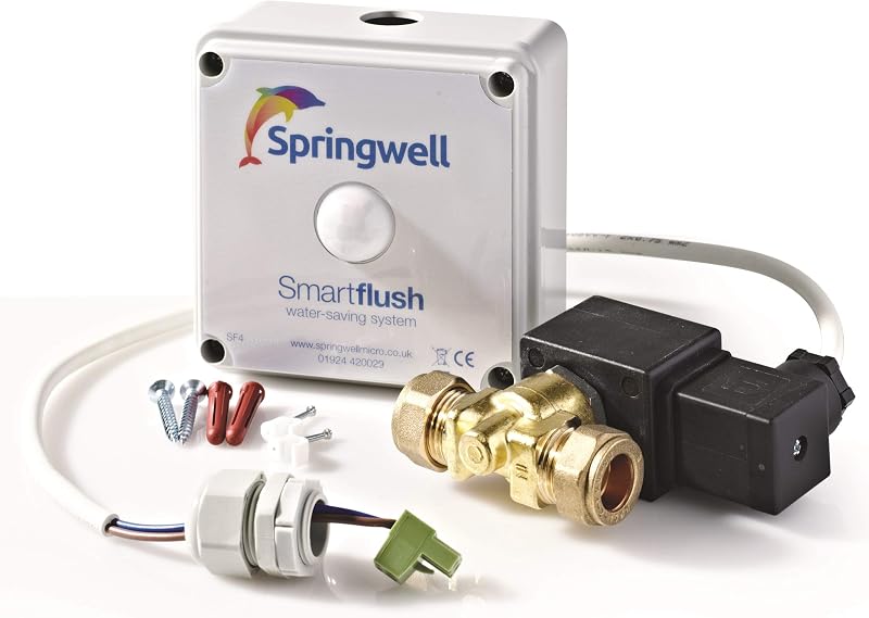 Springwell Smartflush Urinal Flush Control 230V Mains Powered UK Made Hygiene