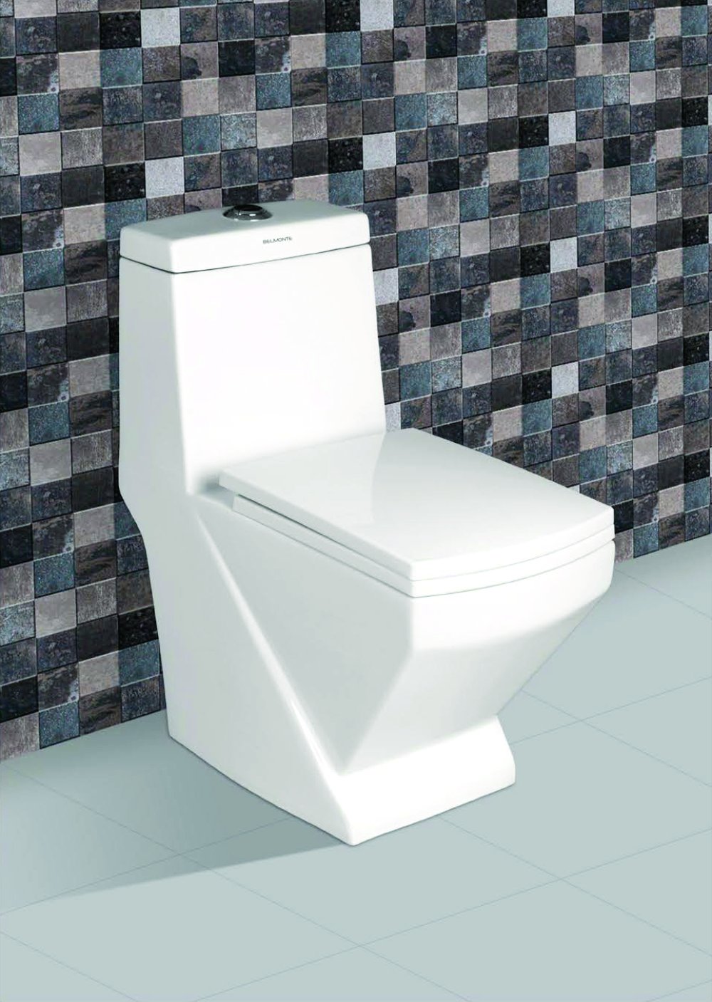 Belmonte Ceramic Floor Mounted One Piece Western Toilet Bathroom Commode Water Closet Ewc Crystal S Trap White Amazon In Home Improvement