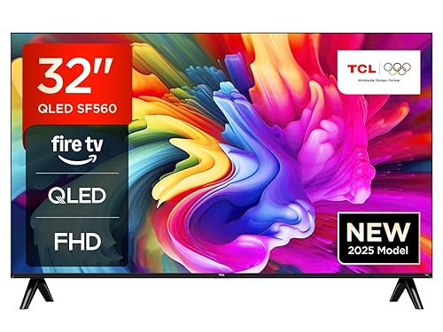 TCL 32SF560-UK 32" Full HD QLED Direct LED Smart TV with Fire TV, Alexa Voice Control, Vivid Colour & Enhanced Brightness