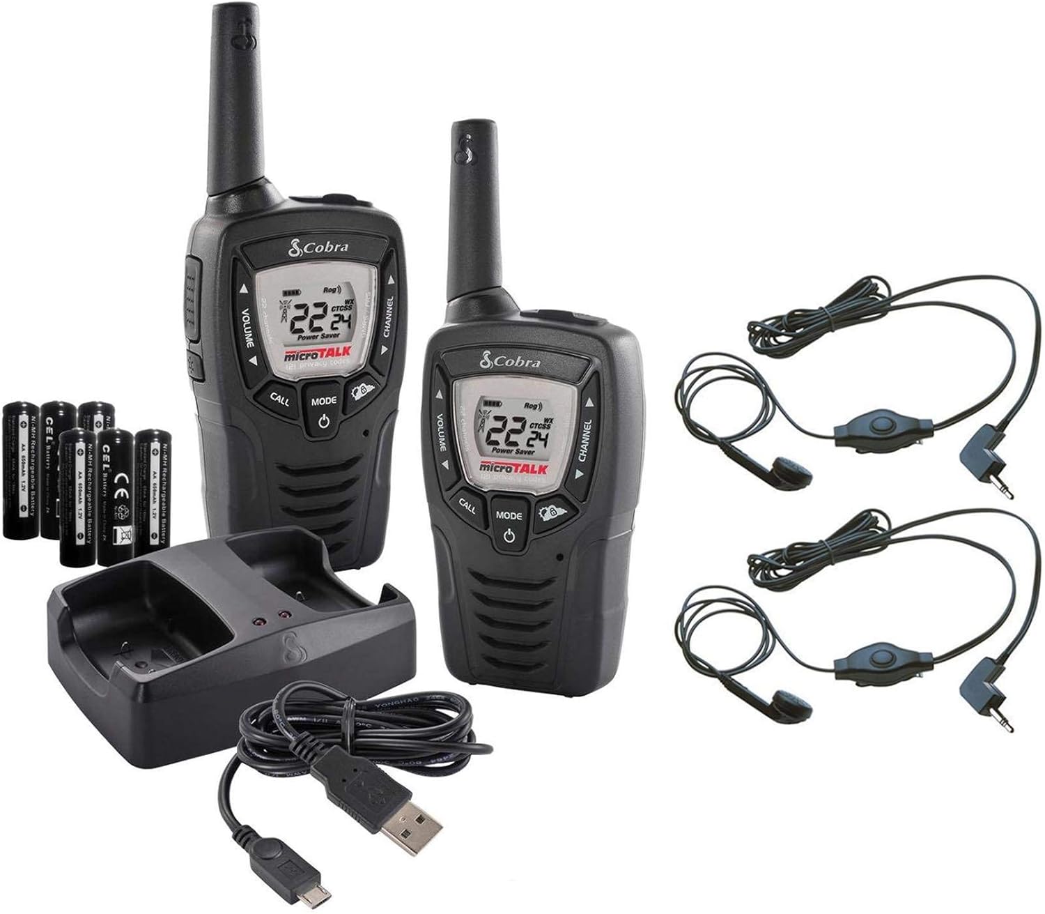 Open Box Cobra 16Mile 22Channel FRS/ GMRS Walkie Talkie 2Way Radios
