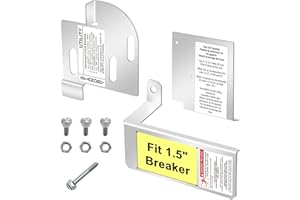 QYZZRS Generator Interlock Kit Compatible with Square D Electric HOMCGK2C Homeline Cover Generator and QOM2 Frame Size Main Breaker,for Use on Indoor QO 150 amp - 225 amp Main Breaker. (Fixed bracket 1.5 in)