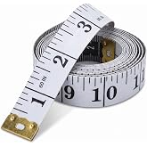 Measuring Tape for Body Measurements, Soft Tape Measure Double Scale, Has 150 Centimetre Scale on Reverse and Front 60 Inch