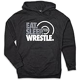 ChalkTalkSPORTS Wrestling Standard Sweatshirt | Eat Sleep Wrestle (Stack) Adults Sizes