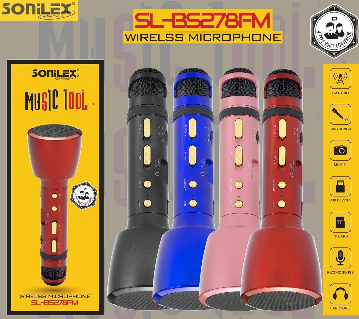 sonilex speaker with mic