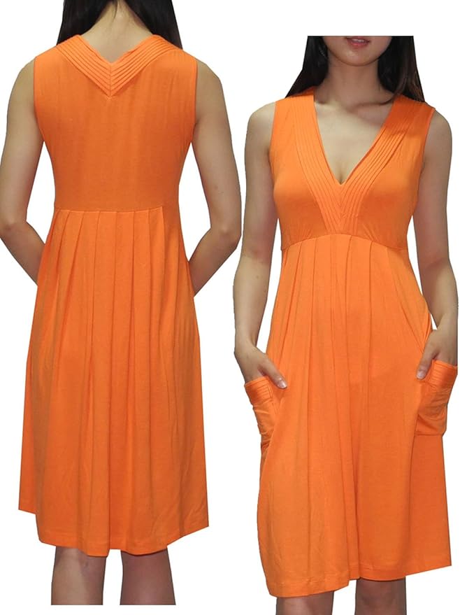 Womens Calvin Klein VNeck Summer Casual Tank Dress S