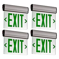 TANLUX Green Exit Signs for Business, Double Sides