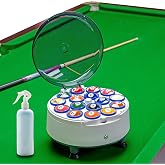 HEIOOM Pool Ball Cleaner Pool Ball Polishing Cleaning Machine Billiard Ball Cleaner Electronic Pool Balls Polishing for 16 Billiard and Snooker Balls 110V 180V