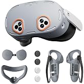 Protective Case for Meta Quest 3S with Headset &amp; Controller Covers | TanReginal Durable Accessories for Meta Quest 3S - 1 Facial Cushion, 1 Lens Shield, 2 Controller Covers &amp; More