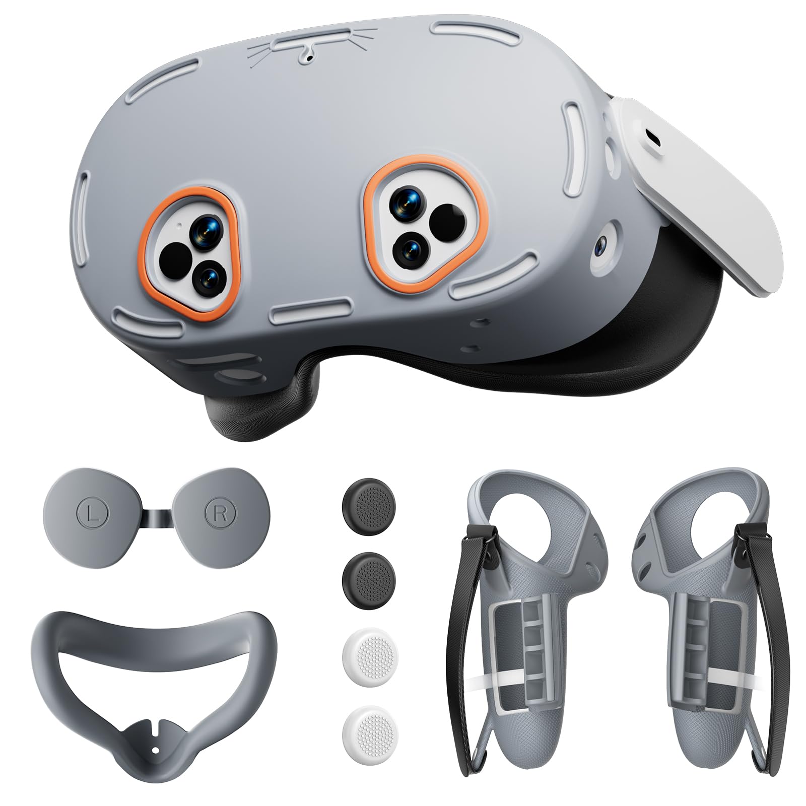 Protective Case for Meta Quest 3S, TanReginal Accessories for Meta Quest 3s, Durable and Damage-Resistant Case with 1 Headset Protector, 1 Facial Cushion, 1 Lens Shield, 2 Controller Covers and More