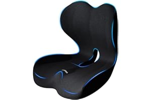 TALSTILA Seat Cushion for Office Chair, Lumbar Support Pillow for Office Chair, Memory Foam Ergonomic Seat Cushion for Long S