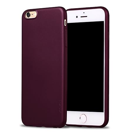 X-level iPhone 6s Hülle, [Guadian Serie] Soft Flex Silikon [Weinrot] Premium TPU Echtes Telefongefühl Handyhülle Schutzhülle 