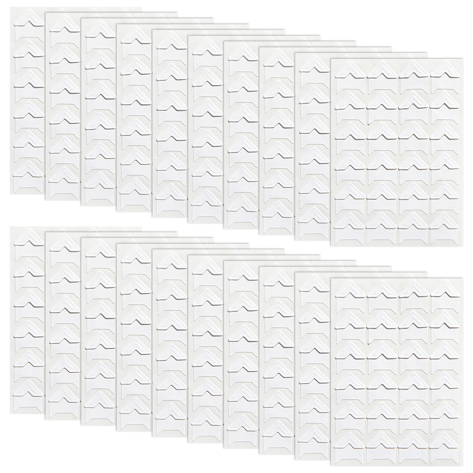 Divono 20sheets Photo Corners for Scrapbook,480 Pcs Photo Stickers,Scrapbook Sticking Accessories,Suitable for Memory Books, Personal Journal,Photo Wall