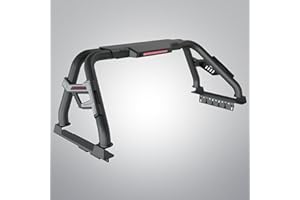 TKMAUTO SRB005 Sport Bar Roll Bar Compatible with Full-Size Trucks F Series 150/250/350 | Silverado Sierra 1500 2500 3500HD | Ram 1500 2500 3500 | Tundra | Titan (Roll Bar, Black)