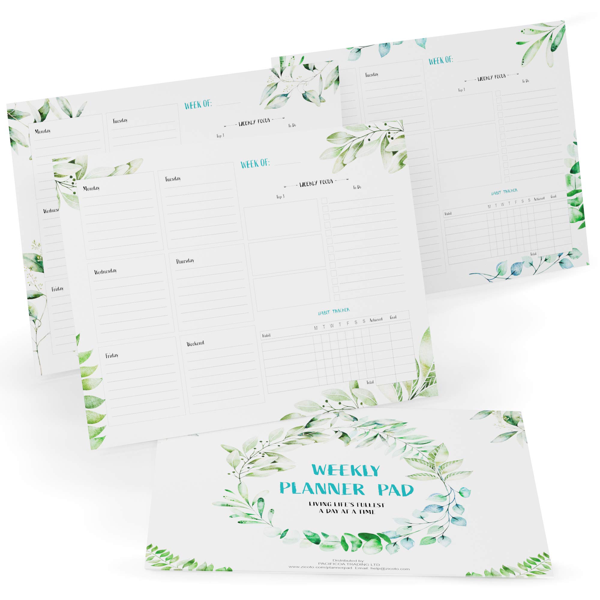 Mua Aesthetic Weekly Planner Pad And Habit Tracker - 52 Week Office ...