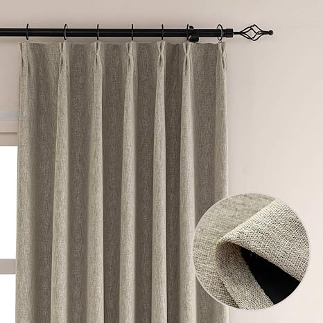 Amazon カーテン 遮光カーテン 1級 断熱カーテン 防音カーテン Buzio 完全遮光 100 2枚組 巾100cm丈0cm ドレープ カーテン ライトベージュ 厚地 省エネ 形状記憶 プライバシー保護 無地 カーテン オンライン通販