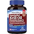NatureMyst Antarctic Krill Oil 1000 mg Softgels, Krill Oil Omega-3s, EPA, DHA, Astaxanthin & Phospholipids, Joint, Heart Health, 60 Softgels, Non-GMO, No Gluten, Made in The USA