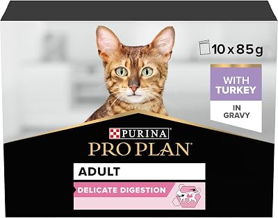 PRO PLAN Delicate Digestion Turkey Adult Wet Cat Food 10x85g