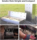 GIONAR BBQ Smoker Box - Stainless Steel for Gas, Electric & Charcoal Grills view 7