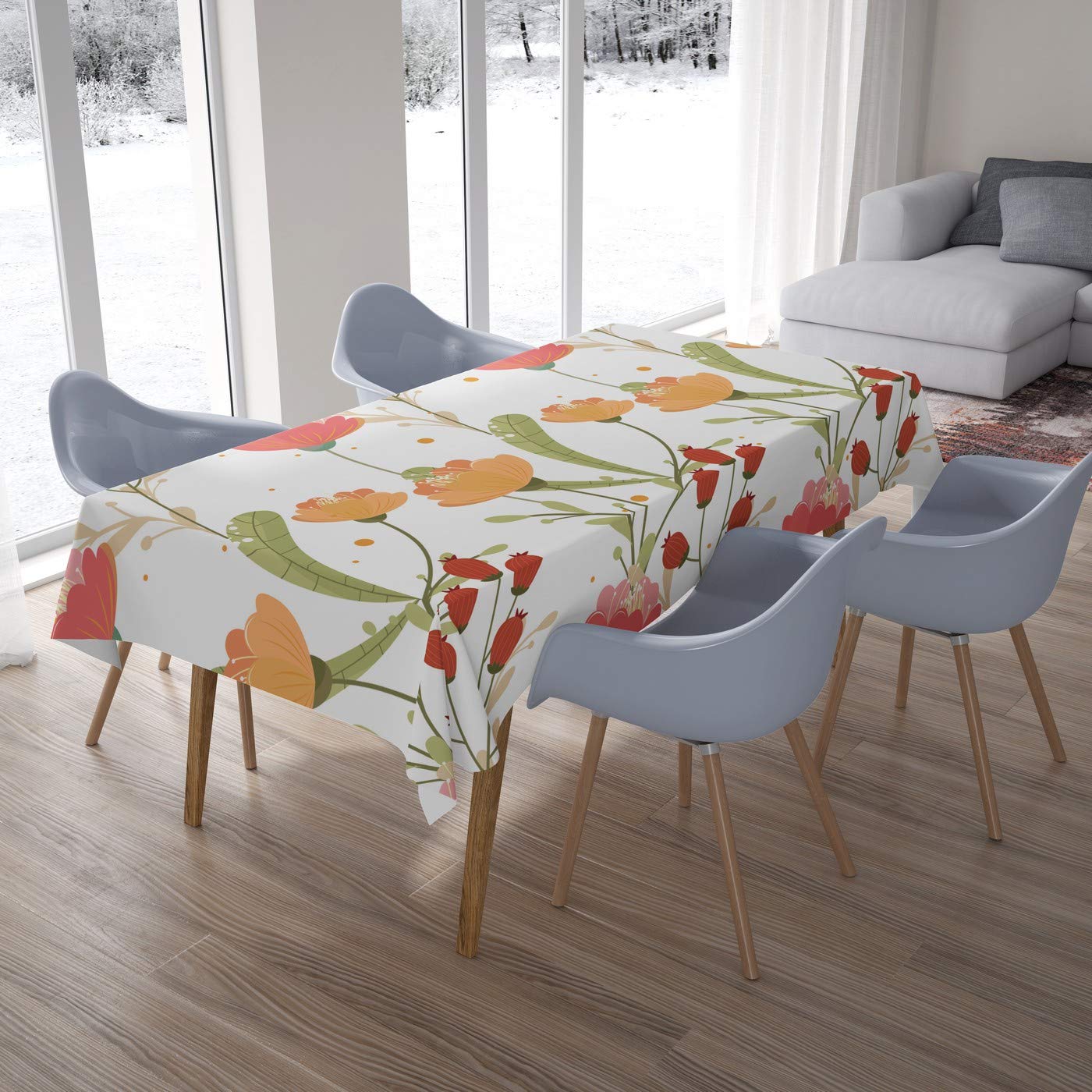 Bonamaison Kitchen Decoration, Tablecloth, 140cm x 200cm - Designed and Manufactured in Turkey